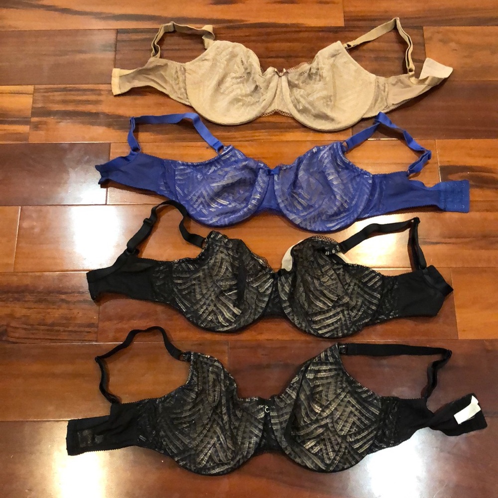Chantelle lace 34DDDD bras